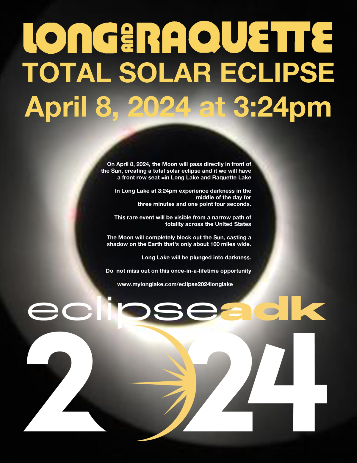 Total Eclipse 2024 Long Lake